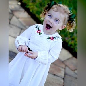 Well Dressed Wolf Holiday Heirloom Dress With Removable Collar Eggnog Sz 5 NWT